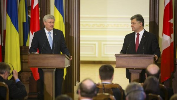 Thủ tướng Canada hội đàm với Tổng thống Ukraine về chiến sự ở miền Đông