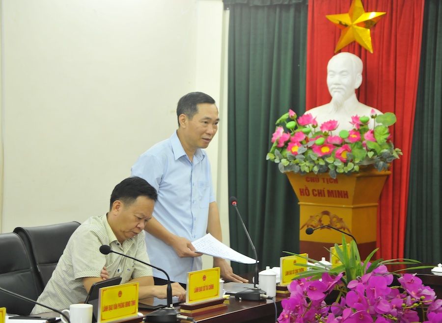 Giám đốc Sở Công thương Nguyễn Khắc Quyền đề nghị huyện Quang Bình tạo điều kiện cho các nhà đầu tư tiếp cận đất đai để thực hiện dự án, tạo việc làm cho người dân địa phương.