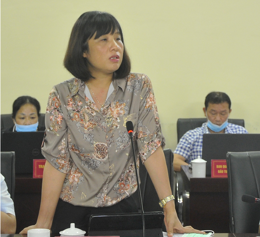 Chánh Văn phòng UBND tỉnh Lại Thị Hương đề nghị huyện Bắc Quang phối hợp với các sở, ngành liên quan tháo gỡ khó khăn, vướng mắc trong công tác quản lý đất đai.