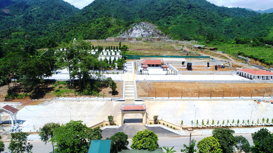 Nghĩa trang Liệt sỹ Quốc gia Vị Xuyên được nâng cấp, mở rộng.                                         Ảnh: Ngọc Thơ (Vị Xuyên)
