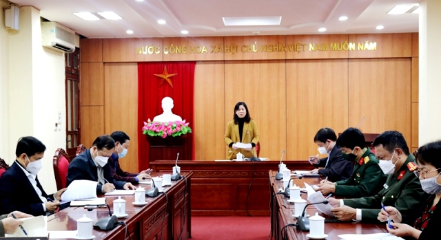 Đồng chí Chúng Thị Chiên, Ủy viên BTV Tỉnh uỷ, Phó Chủ tịch Thường trực HĐND tỉnh kết luận buổi làm việc.