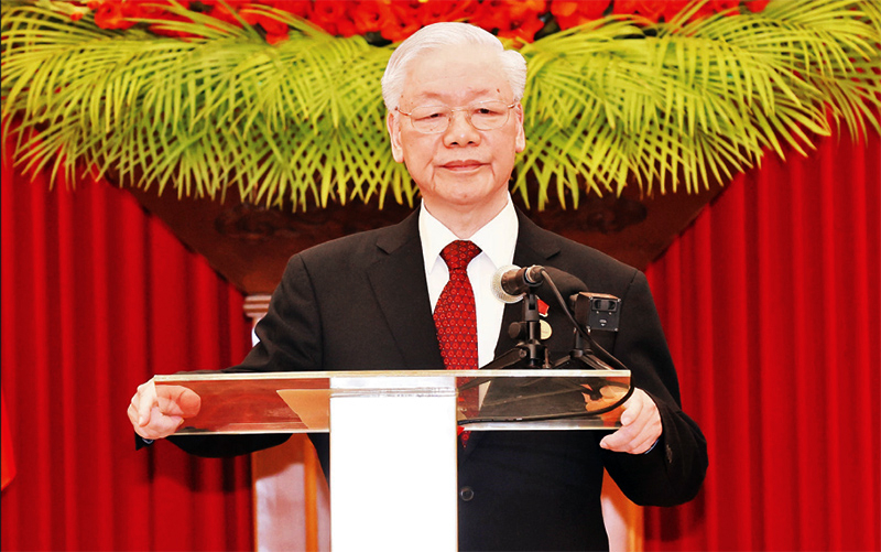Tổng Bí thư Nguyễn Phú Trọng phát biểu tại Lễ trao tặng Giải thưởng Lê-nin.