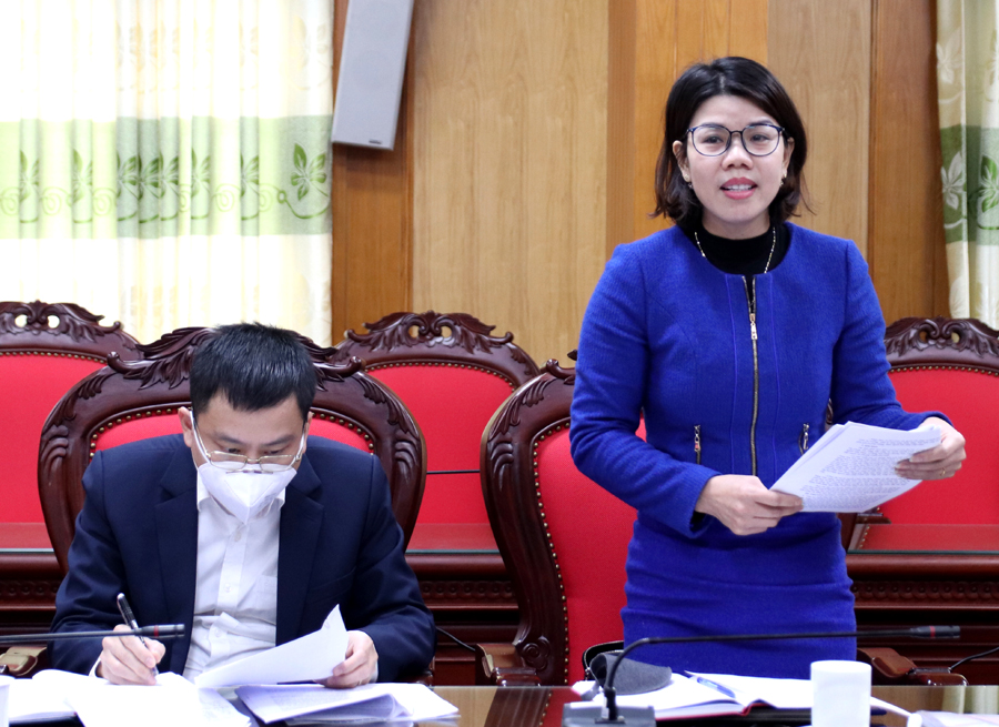 Lãnh đạo Sở Văn hóa, Thể thao và Du lịch đề xuất giải pháp khảo sát đánh giá nhu cầu sử dụng hàng Việt Nam của người dân trên địa bàn tỉnh.