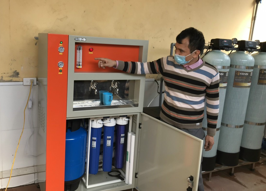 Dự án xử lý cấp nước sạch và nước uống trực tiếp tại Trường Cao đẳng Kỹ thuật và Công nghệ tỉnh.